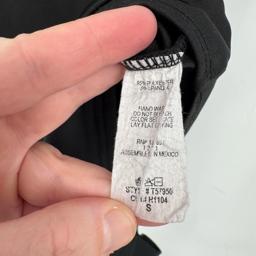 Live In The Moment Women's Black Bodysuit Size Small